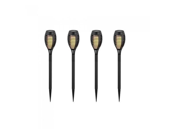 Solcellslampa V-TAC VT-724 1W LED 50cm 2200K (SKU 8689) 4 st Svart