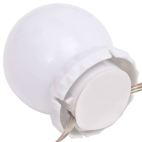 The Living Store Spegelbelysning med 8 LED-lampor varmvit och kallvit -  LED-lampor