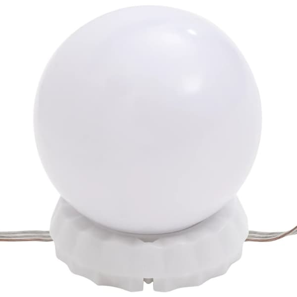Lampesæt til spejl 8 LED-lamper varm hvid og kold hvid - Spejllys - Spejllampe - Home & Living