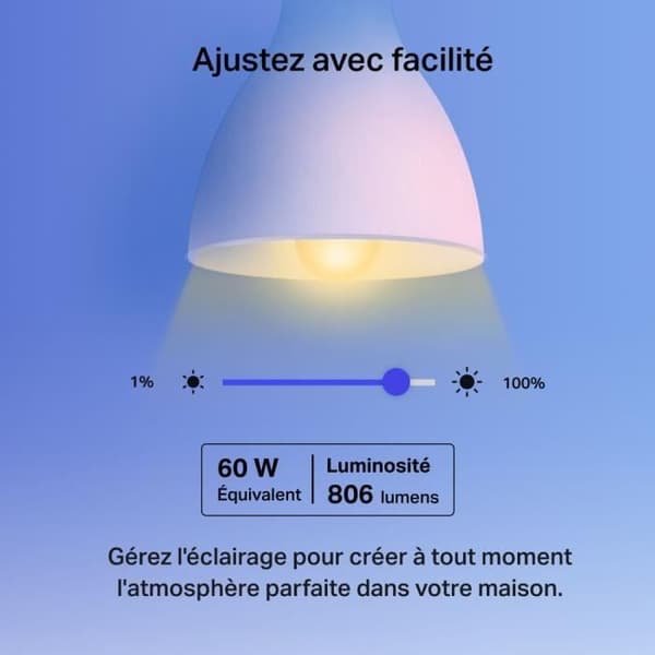TP-Link Tapo Wifi Smart Bulb, flerfärgad, E27 kompatibel med Alexa, Google Home och Siri, set med 2 Tapo L530E