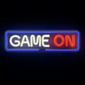 Miniatyrbilde 3 av 5: LED Neon Lysskilt "Game On" med Dimmer og USB-strømforsyning