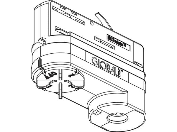 Global pro XTSA 68-2 adapteri 230V, 3-vaihe, musta, lisävarusteineen, max 10 kg. - Ammattimainen