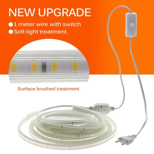 LED-nauha, 120 LEDiä, vedenpitävä, Valkoinen valo, 8M