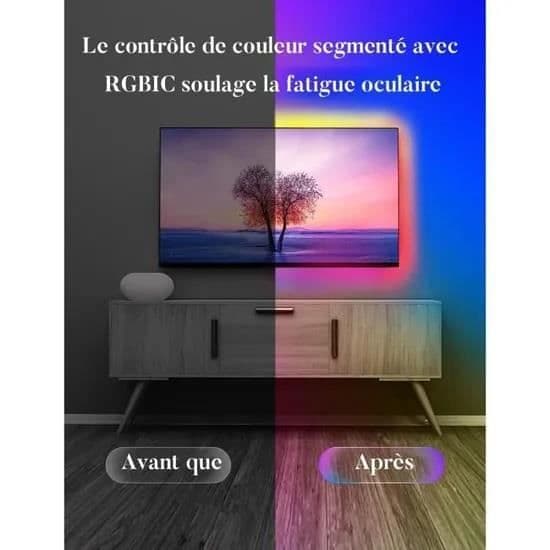 3m TV LED Strip, Bluetooth APP Music Sync 5V USB Powered TV Bakgrund LED Strip, för HDTV Monitor PC Screen
