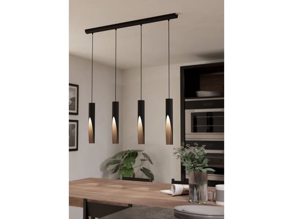 EGLO BARBOTTO LANGBORD 4L GU10 SORT/EG FSC
