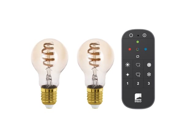 EGLO E27 LED-Z A60 TW 4,9W 360LM BÄRNSTEN 2 ST MED FJÄRRKONTROLL Z