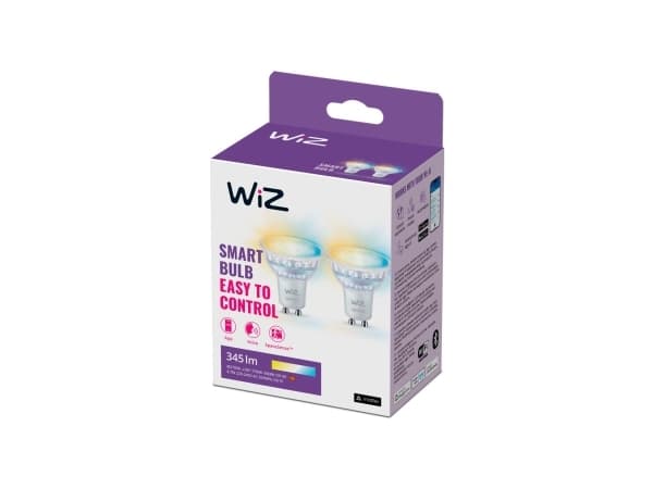 WiZ Spot 50 W PAR16 GU10 x 2, älypolttimo, Wi-Fi/Bluetooth, GU10, PAR16, 2700 K, 2700 K