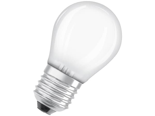 OSRAM 4099854255830 LED (RGB)-lampa EEK A (A - G) E27 Droppform 3,8 W = 60 W Varmvit (Ø x H) 45 mm x 45 mm 1 st