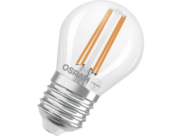 OSRAM 4099854255243 LED (RGB)-lamp EEK A (A - G) E27 Dråbeform 3.8 W = 60 W Varmhvid (Ø x H) 45 mm x 45 mm 1 stk