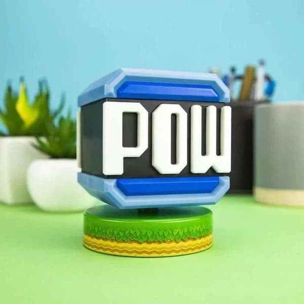 Super Mario Pow Block Ikon Lampa