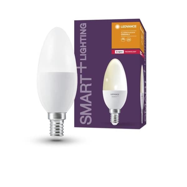 Intelligent LED-lampa - LEDVANCE - E14 - Varmvit - 470 Lumen - Ersättning