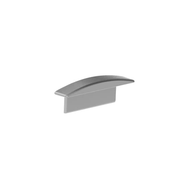 Aluminium cap för profilskena för recessed slimline LED-band 7 mm - silver - PEREL