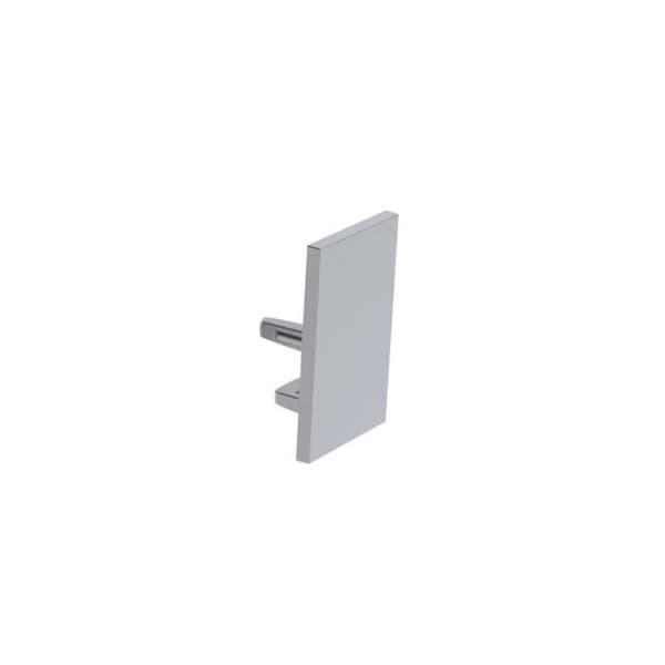 Aluminiumkåpa för profil för alu-swiss LED-list - utan kabelhål - silver - PEREL
