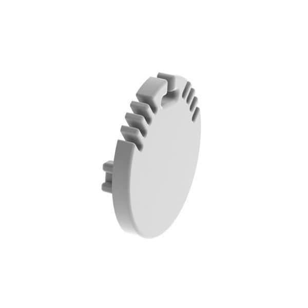 Aluminiumkåpa för LED-stripsprofil Alu-Round - VELLEMAN - utan hål - silver