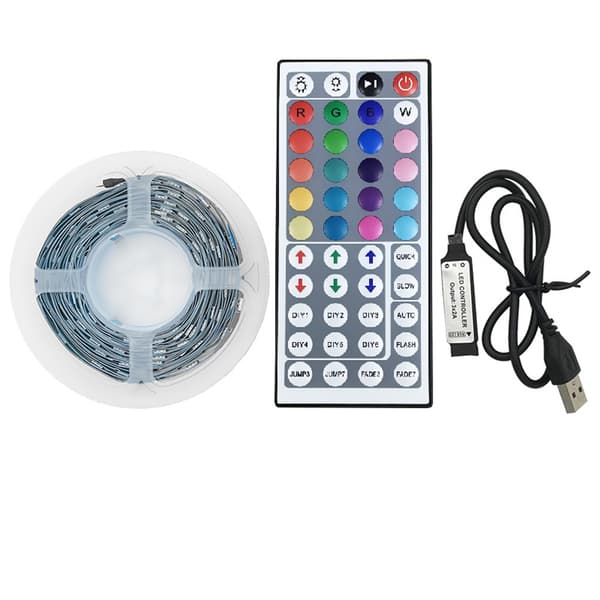 INF 44-tangenters infraröd kontroll + LED-remsor kit - Vit Size 3