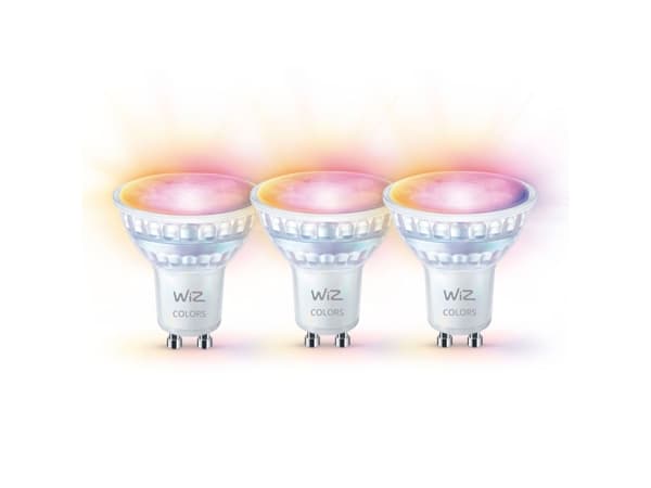WiZ Spot 50 W PAR16 GU10 x3, Smart bulb, Wi-Fi/Bluetooth, White, GU10, PAR16, White