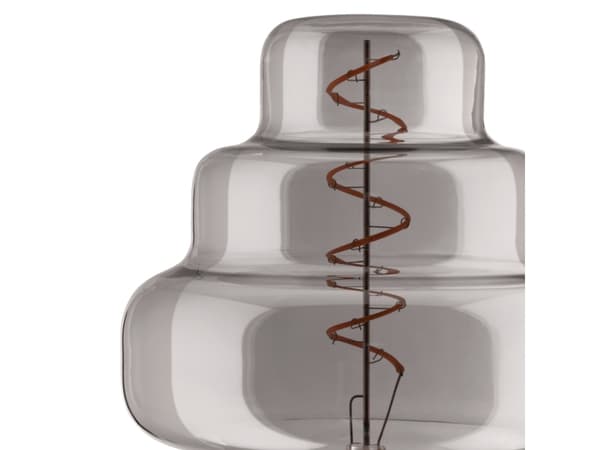 EGLO E27 LED OR150 rökfärgad dekorativ glödlampa med spiral och varmvitt ljus