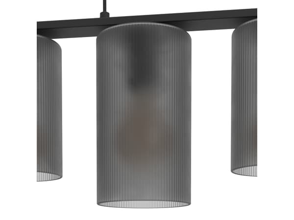 EGLO Colomera, Fleksibel montering, Sort, Grå, Stål, Glass, Sort