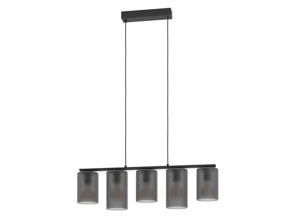 EGLO Colomera, Fleksibel montering, Sort, Grå, Stål, Glass, Sort