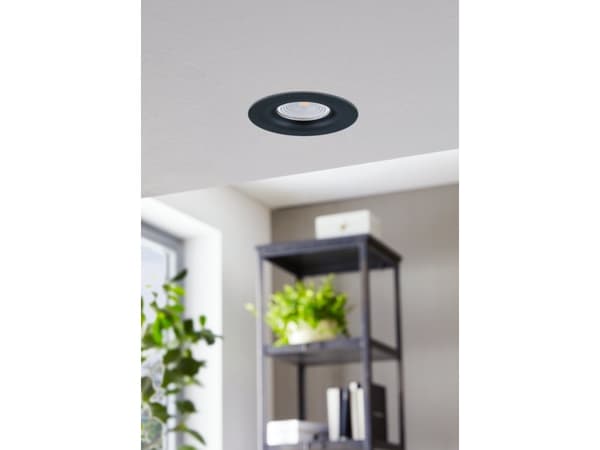 EGLO SALICETO INDBYG. Ø88 450LM 4000K DÆMPB. SORT