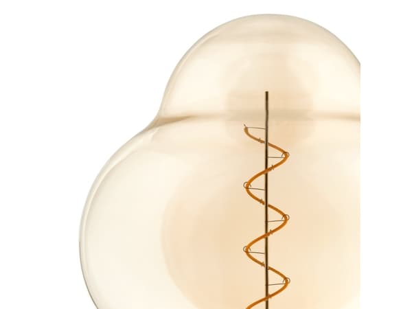 EGLO E27 LED CL200 bärnstensfärgad dekorativ glödlampa med spiral och varmvitt ljus