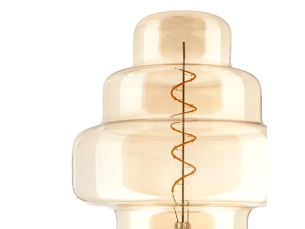 EGLO E27 LED OR200 bärnstensfärgad dekorativ glödlampa med spiral och varmvitt ljus