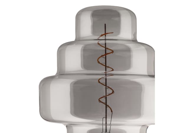 EGLO E27 LED OR200 røgfarvet dekorationspære med spiral og varmt hvidt lys