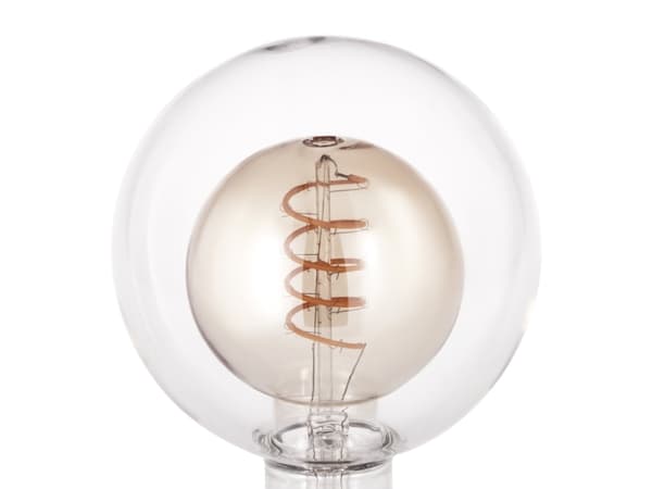 EGLO E27 G125 4W 200LM 2000K AMBER/KLAR