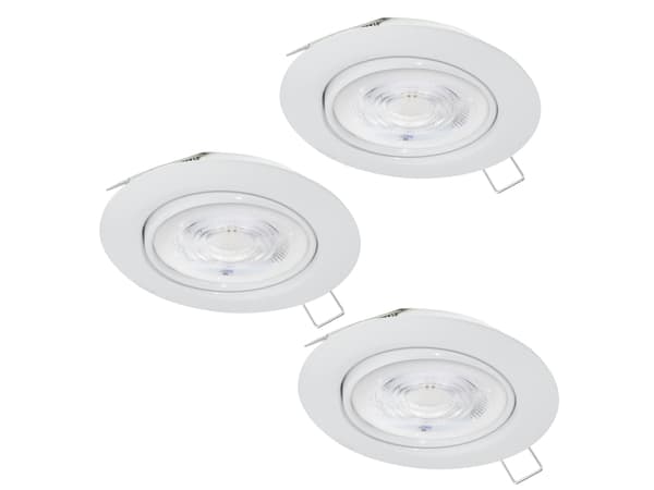 EGLO FAVAZZINA INDBYG. SÆT Ø88 GU10 3X4,9W 3X400LM HVID