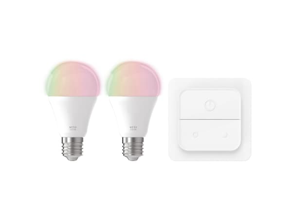 EGLO E27 LED-Z SÆT A60 RGB/CCT 2X9W OPAL+AFBR.