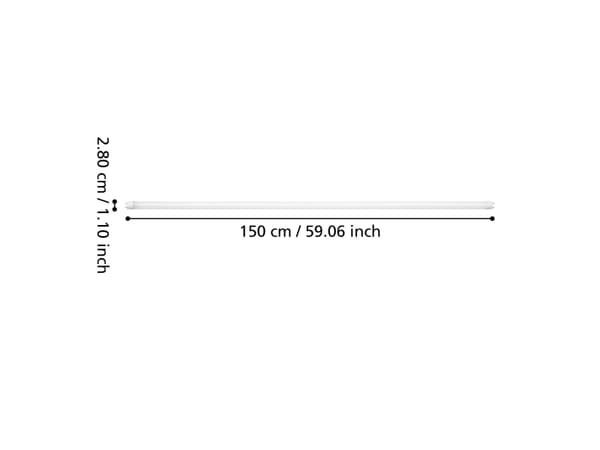 EGLO G13 T8-RØR L1200 23W 3700LM 4000K