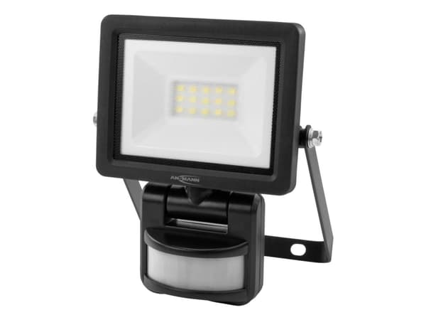 Ansmann WFL10W-S 1600-0621 LED-seinävalaisin EEK: E (A - G) 10 W Päivänvalon valkoinen musta