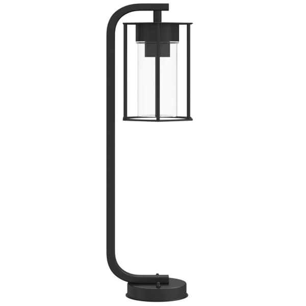 vidaXL udendørs standerlampe 60 cm rustfrit stål sort