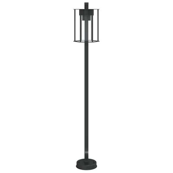 vidaXL Utendørs gulvlampe svart 100 cm rustfritt stål