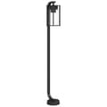 Miniatyrbilde 1 av 8: vidaXL Utendørs gulvlampe svart 100 cm rustfritt stål