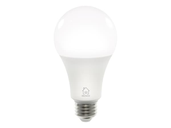 DELTACO SMART HOME - LED-lyspære - E27 - 9 W (ekvivalent 60 W) - varmt til kaldt hvitt lys - 2700-6500 K