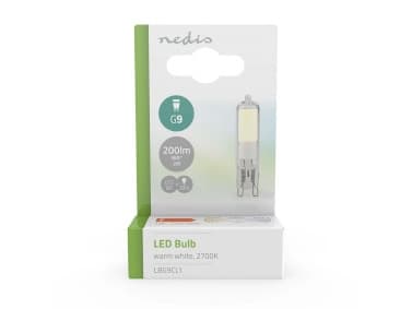 Nedis LBG9CL1, 2 W, 22 W, G9, 200 lm, 15000 t, varmhvit