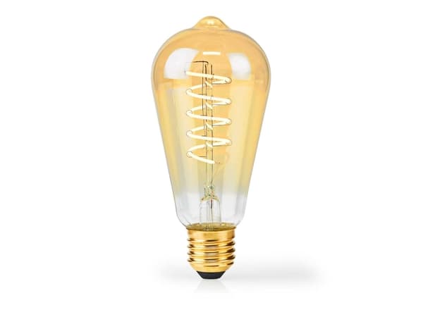 Nedis LBDE27ST64GD2, 3,8 W, 26 W, E27, 250 lm, 15000 h, Erittäin lämmin valo, Lämmin valkoinen