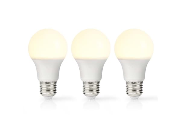 Nedis LBE27A602P3, 8,5 W, E27, 806 lm, 15000 t, varm hvit
