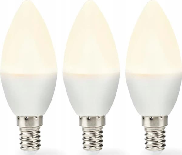 Nedis LBE14C352P3, 4,9 W, 42 W, E14, 470 lm, 15000 t, Varm hvit