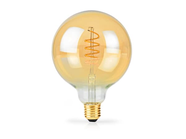 Nedis LBDE27G125GD, 3,8 W, 26 W, E27, 270 lm, 15000 timer, Ekstra varmt lys, Varm hvit