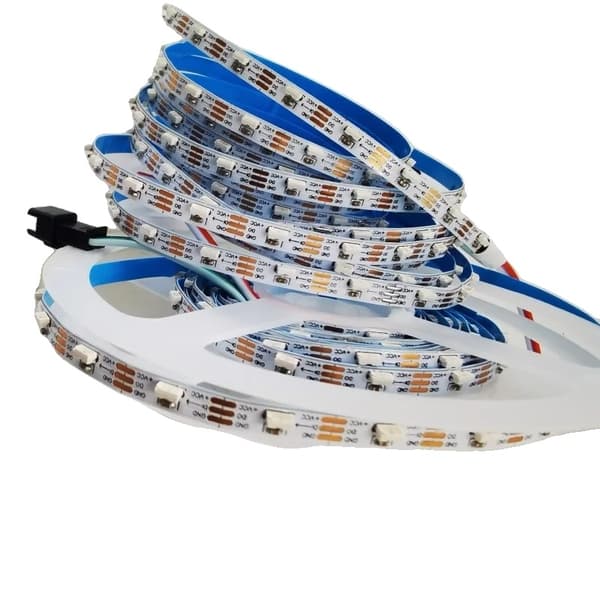 RGB Adresserbar LED-stripe, 60 LED'er/m, 5V, Lang Levetid,