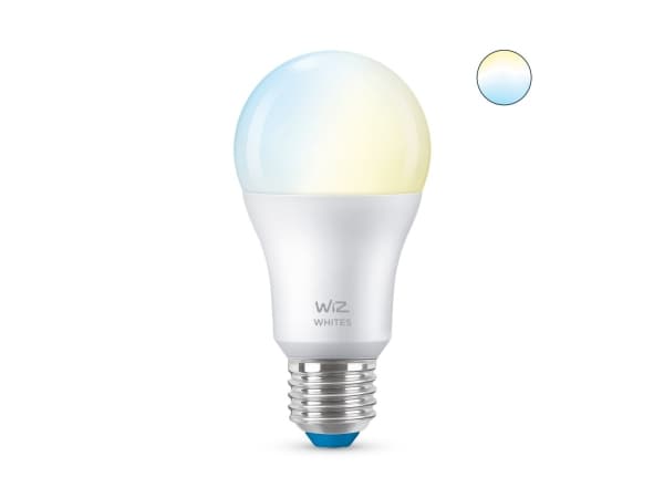WiZ Colors - LED-glödlampa - form: A60 - glaserad finish - E27 - 8 W (motsvarande 60 W) - klass F - tonbar vit - 2700-6500 K