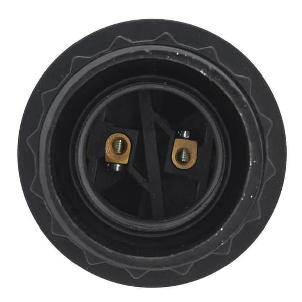 DEBFLEX E27-uttag svart