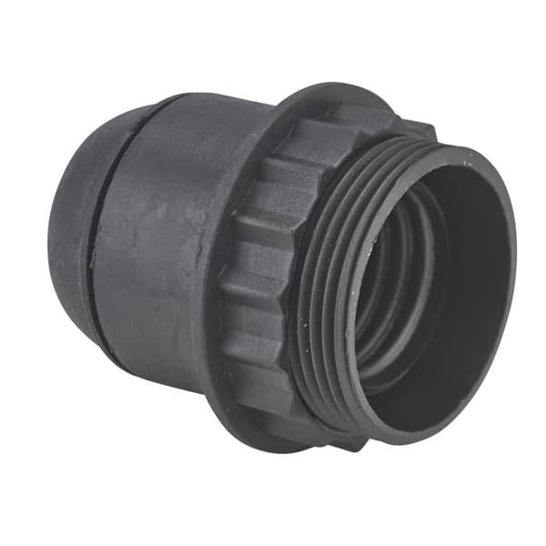 DEBFLEX E27-uttag svart