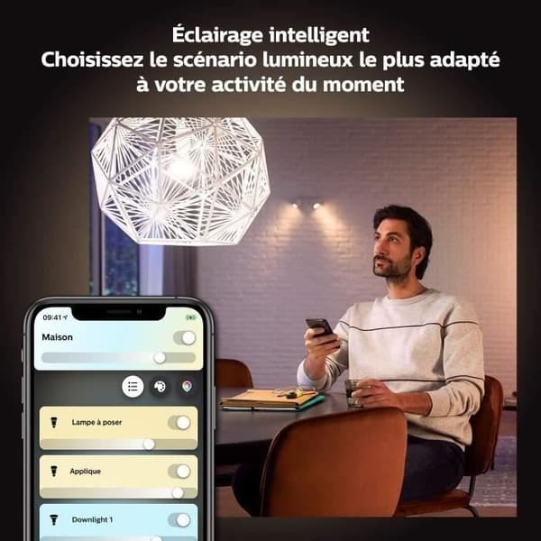 Philips Hue White ambiance A60 – E27 smart ljuskälla – 1100 (2-pack)