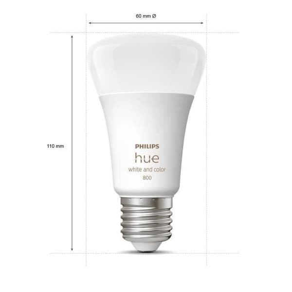 PHILIPS Hue White & Color Ambiance Smart LED-lampor E27 - Bluetooth-kompatibel