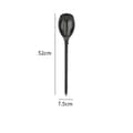 Miniatyrbilde 3 av 6: INF Solar Flame lys utendørs, 12 LED flimrende lys (2 pakke) Sort0