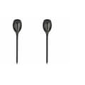 Miniatyrbilde 1 av 6: INF Solar Flame lys utendørs, 12 LED flimrende lys (2 pakke) Sort0