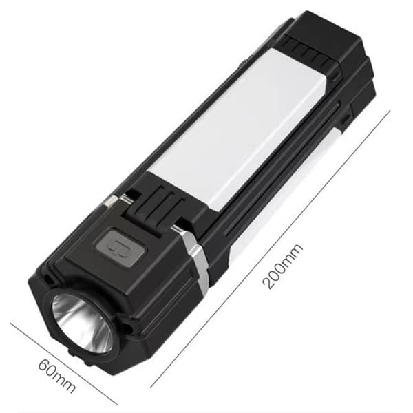 INF Y6002 Foldbar campinglanterne med 3000mAh batteri Sort0